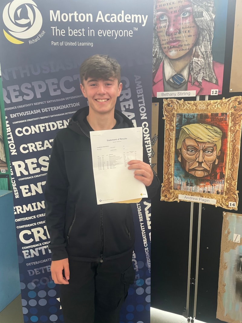 GCSE Joy at Morton Academy